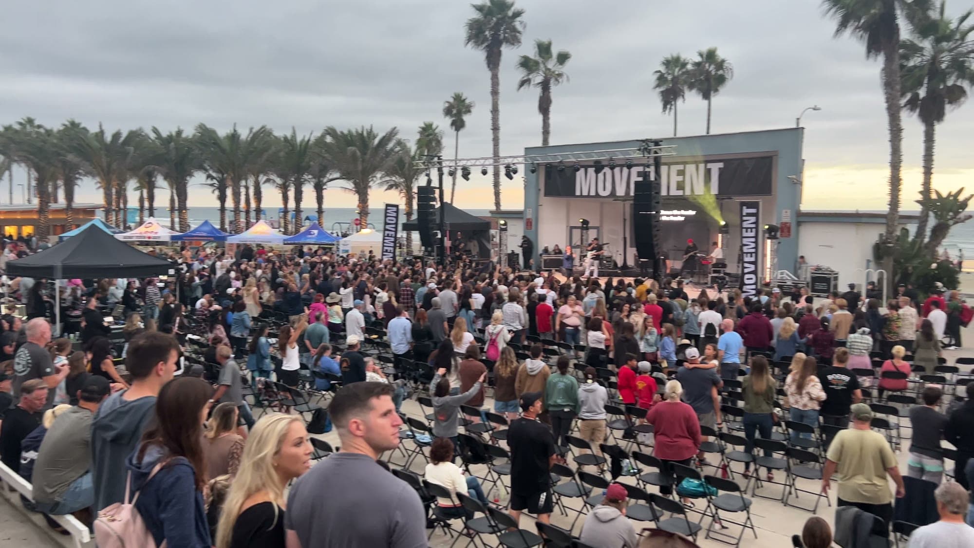 Hundreds gathered at the pier for an evening of good news